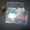 High quality custom printed one side transparent one side frosted zip lock plastic bag