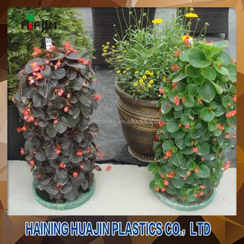 Artificial Plastic Towers Flower Vertical Hanging Garden Planter