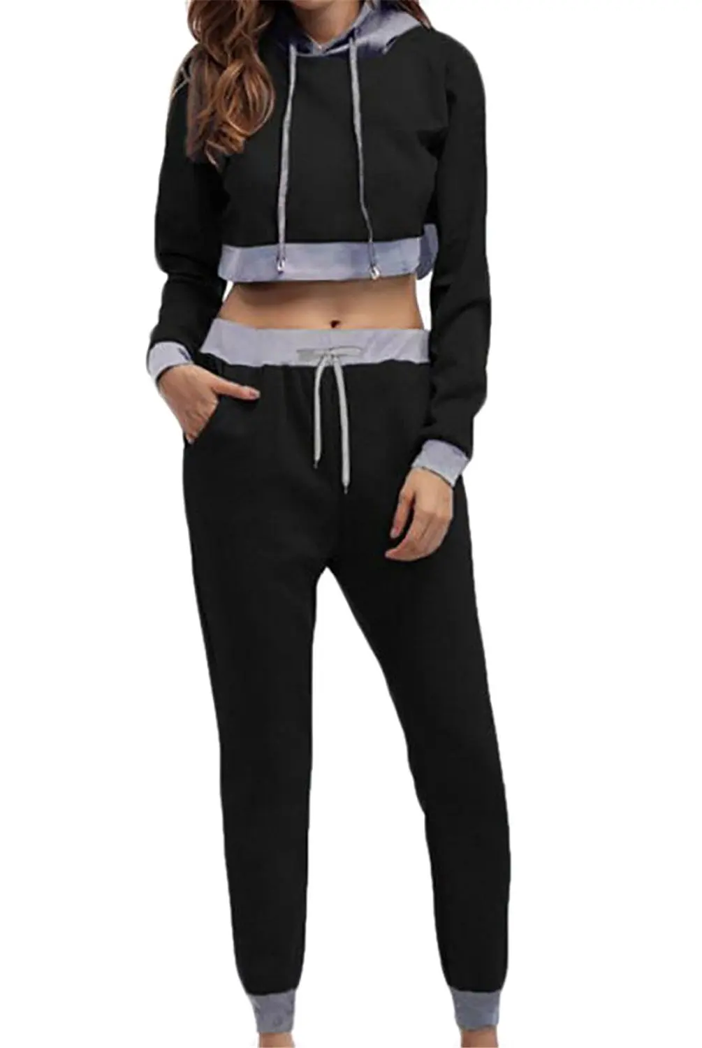 crop top sweat set