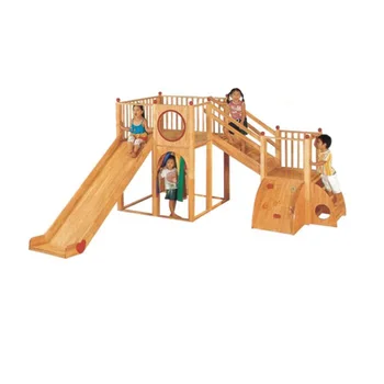playground indoor wooden equipment slide daycare wholesale outdoor larger alibaba