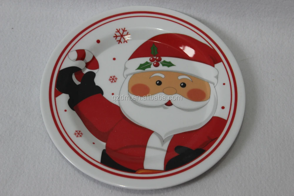 Custom-made Melamine Christmas Dishes , Xmas Plate