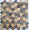 2019 Amazon Hot Top Wood Tiles Mosaic Wallpaper Self Adhesive Mosaic Backsplash for Kitchen
