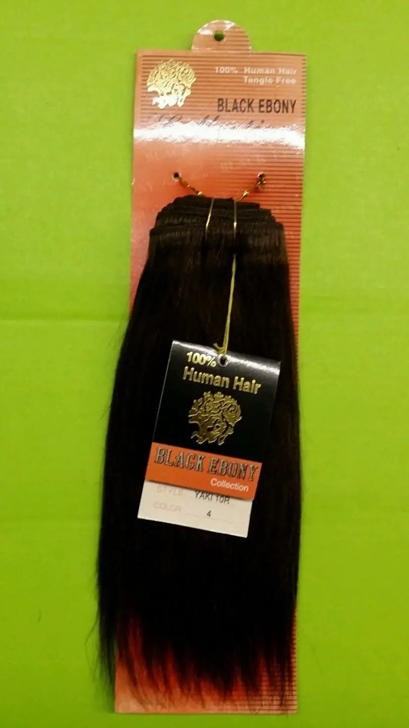 Buy Black Ebony Yaki Perm 10 Med Brown 4 100 Human Hair In