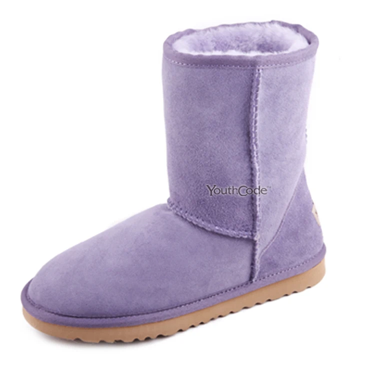 purple snow boots