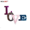 Different Color Love Letters Sequin Patches For Clothes