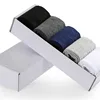 Cheap Price Solid Color Long Sports Business Cotton Including 5pairs Men Sock 5 in 1 Box Package Socks