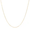 Wholesale new design pure sterling 925 silver basic real gold plated chain jewelry necklace for girl