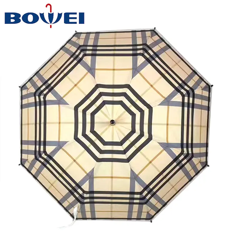 China supplier practical automatic open poe large umbrella with printing