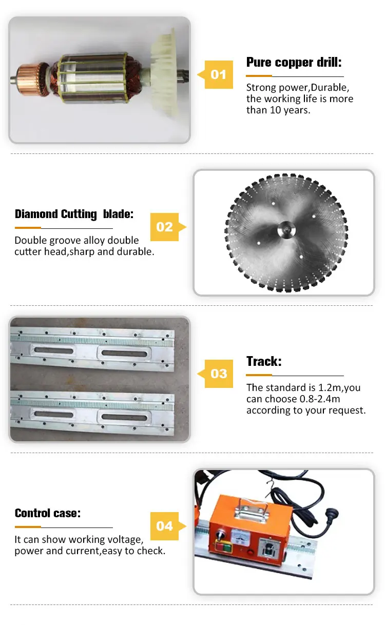 wall saw cutting machine