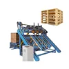 Wood pallet nailing machine pallet for block making machine