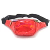 colourful iridescent sparkly silver pu sublimation holographic bum bag