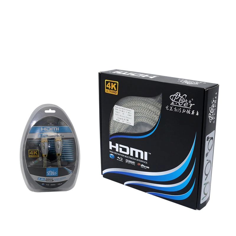 Braid HDMI Cable support 3D 4K HDMI cable