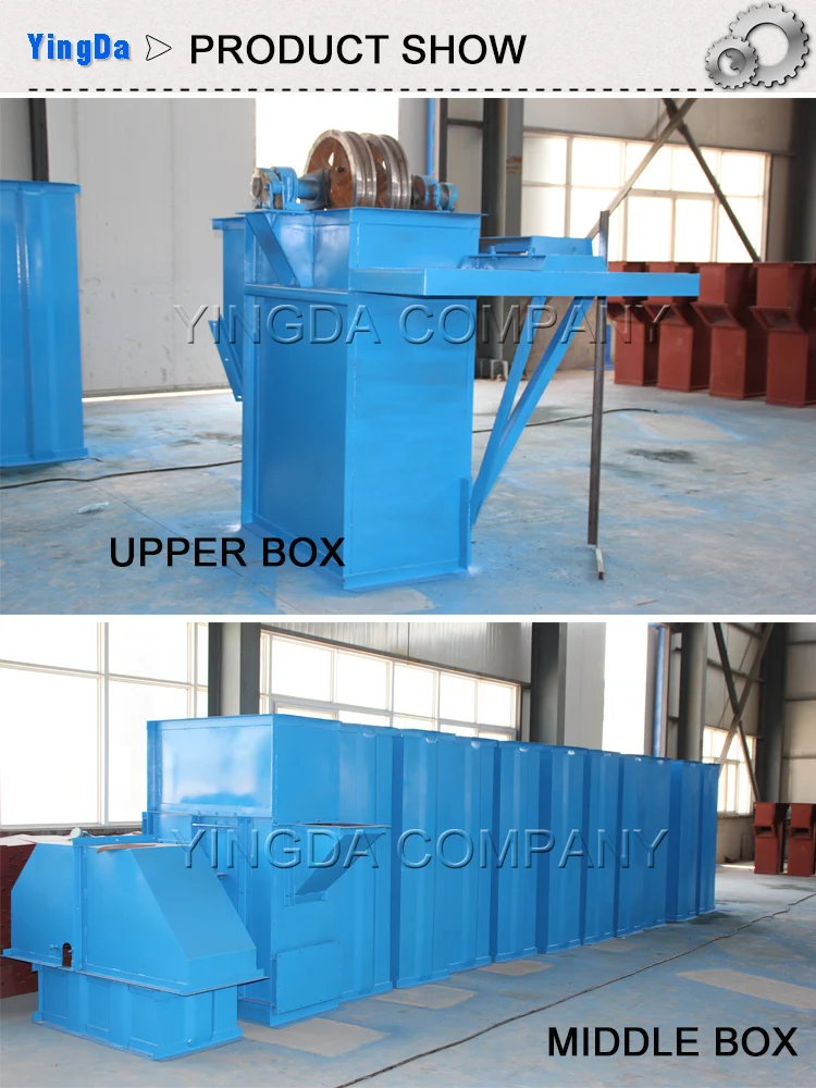 Th400 Round Chain Cement Bucket Elevator For Cement Sand Limestone