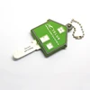 Custom Rubber House Shaped PVC Keyrings Key Chain Wedding Gifts for Guests