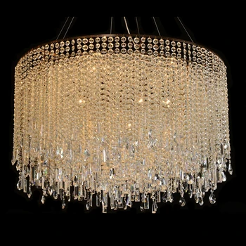 Custom Made Hotel Large Indoor Lighting Crystal Chandeliers Iron Custom Made Hotel Large Indoor Lighting