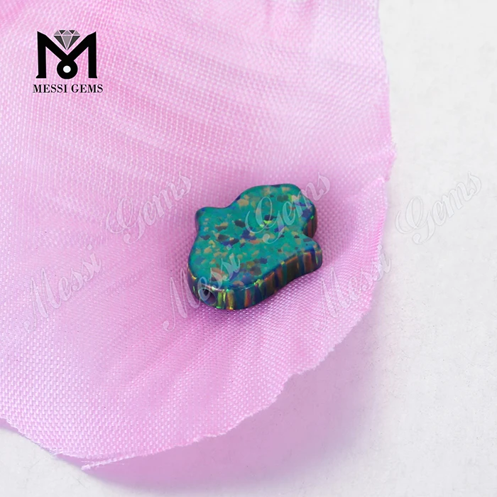 OP69 11x13mm Sintético Hamsa Opal Beads Price for Jewelry
