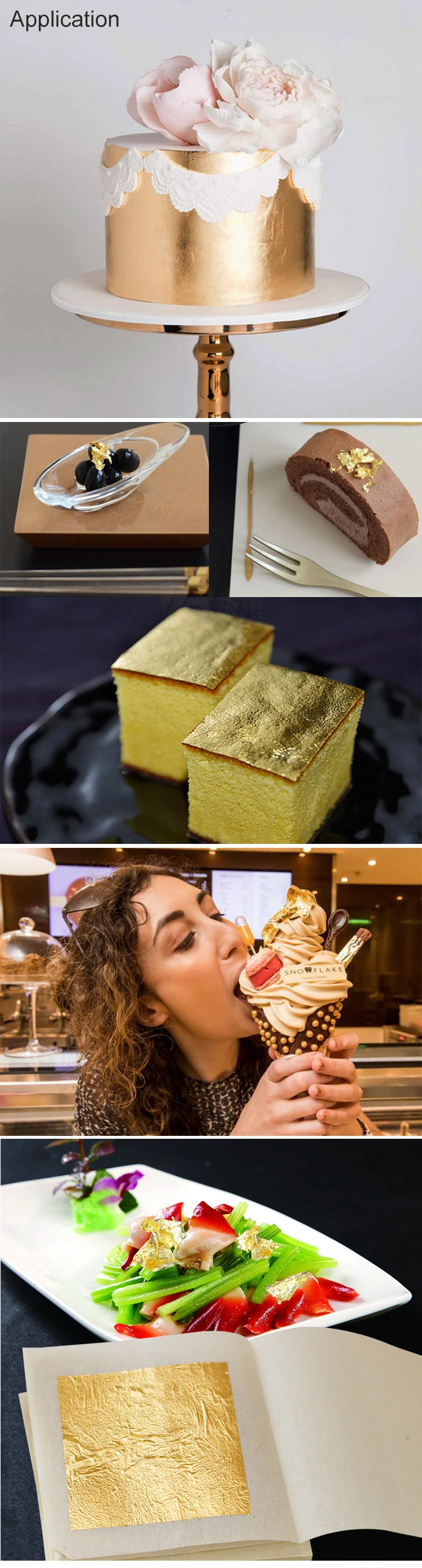 24k pure edible gold leaf