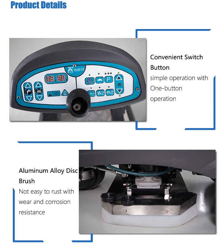 ART X8 All-Purpose Style ride on floor scrubber machine