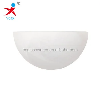 Decorative Half Moon Frost Glass Wall Lamp Shade For Sale /led Wall Light - Buy Led Wall Light ...