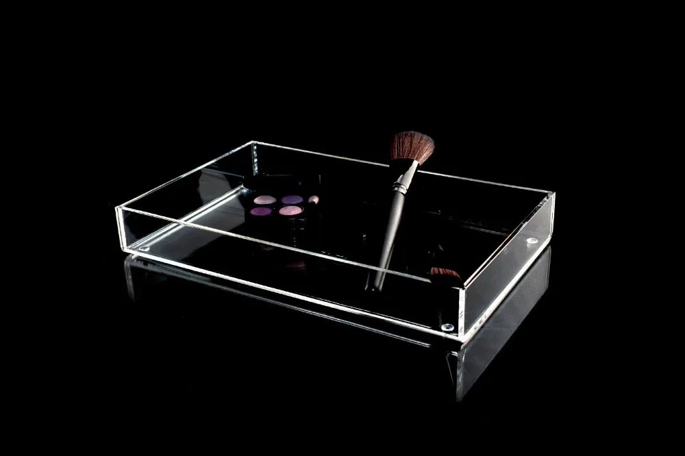 Acrylic Lucite Classic Perfume Vanity Makeup Storage Holder Stand Tray