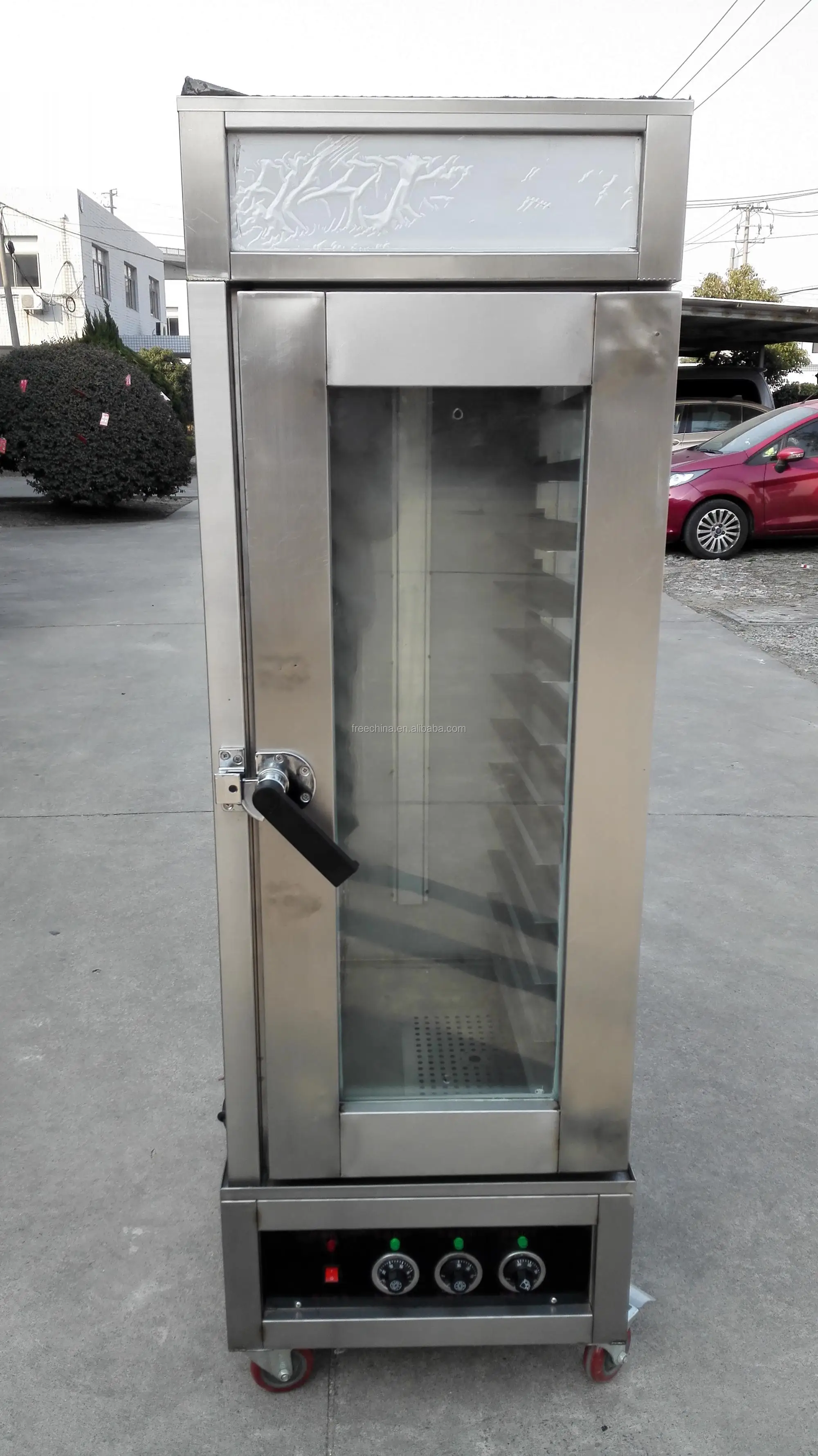 Electric Bun Bun Steamer/mobile Food Warmer Carts