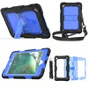 wholesale Transparent candy case with shoulder strap built in kickstand for iPad mini 4 blue