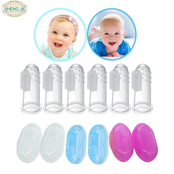 silicone baby finger toothbrush