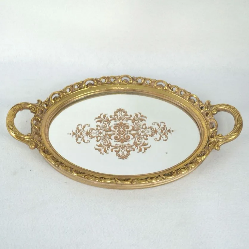 Hotsale Luxury Gold Plated Resin Bathroom Towel Tray Buy Cheap