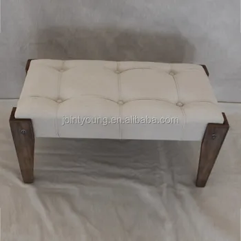 Vintage Wooden Footrest Sofa Vintage Wooden Footrest