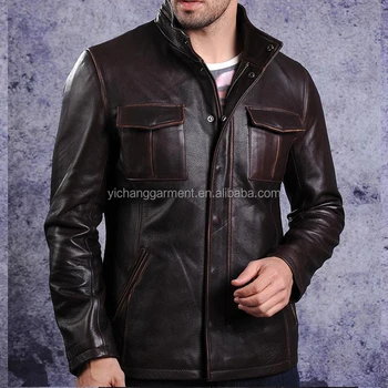 Slim Fit Men S Leather Jacket For Men Buy Slim Fit Jacket Leather Jackets For Men Used Leather Jackets Product On Alibaba Com