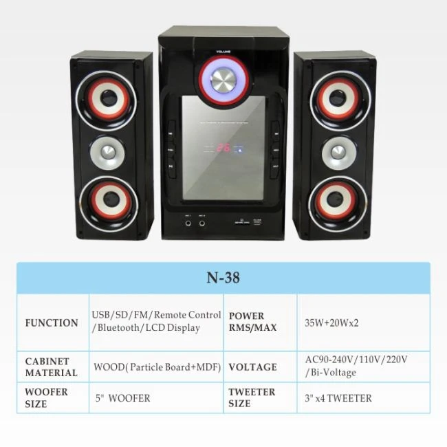 Stereo Computer 2.1 Speakers System - ANKUX.COM