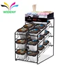Custom design retail metal wire counter snack coffee chocolate bar display