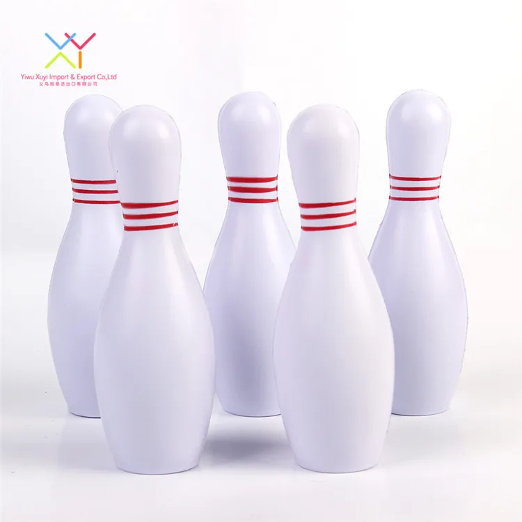 Factory custom popular soft pu bowling stress reliever children toy stress ball