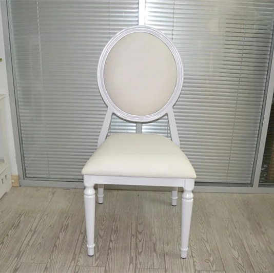 Wholesales Modern Stacking Metal White Event Rental Wedding Louis Chair