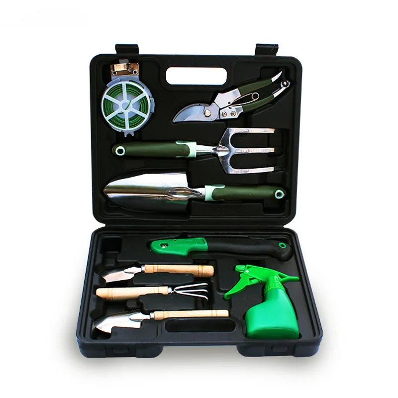9pcs Garden Bonsai Tools Garden Hand Tool Set With Box Buy Garden
