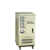 Three phase automatic AC voltage regulator 50Hz with 3 ammeter, 1 transfer switch and voltmeter