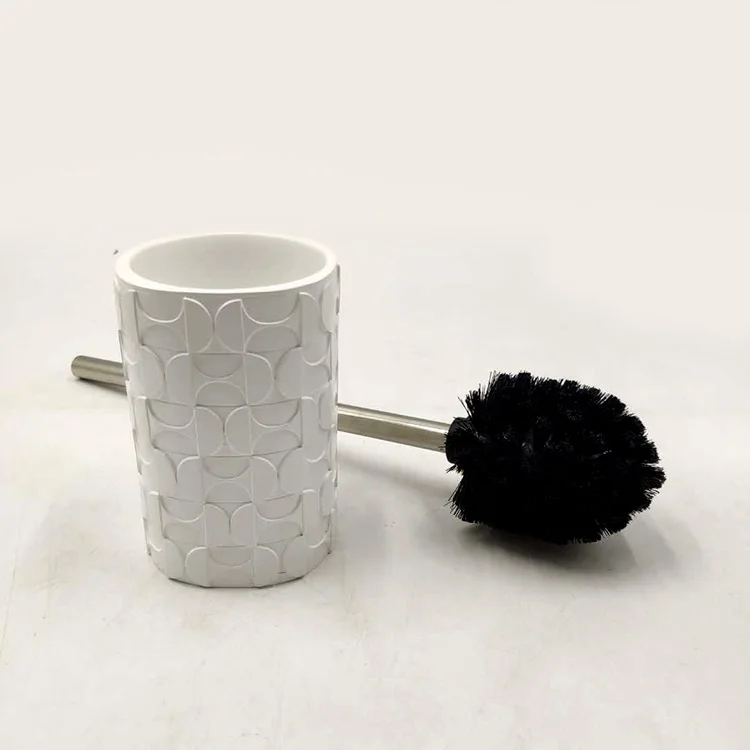 2024 Simple White Italy Style Bathroom Accessories White Resin Bath Set