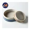 Creative 2 Tone Reactive Glaze Hand Painted Ceramic Pet Bowl Set