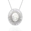 Virgin Mary Pendant Anniversary Present Gold Jewelry