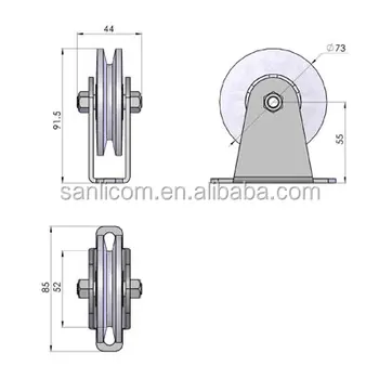 Greenhouse Shade System Reversal Pulley Small Greenhouse Shade System Reversal Pulley