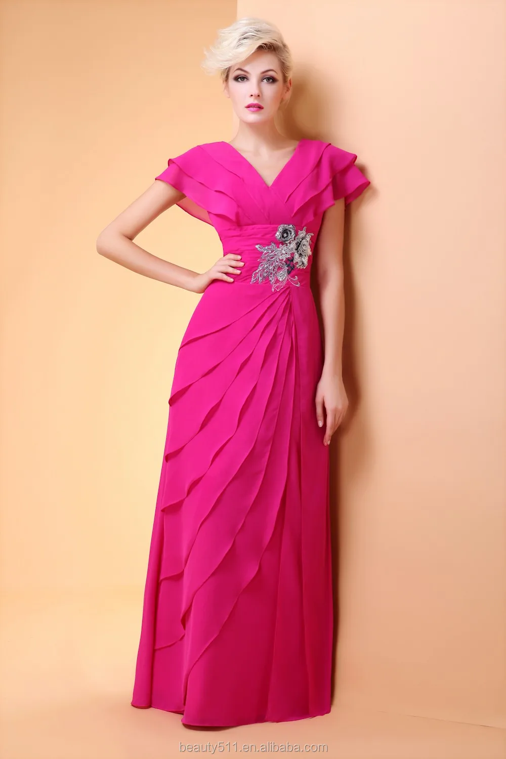 女王型裙子恢复古代的方式有优雅的气质派对礼服晚礼服派对礼服 ed29