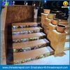 Factory Directly Sale Rainbow Wood Marble Indoor Stair Tread