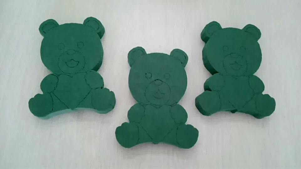 teddy bear shaped floral foam
