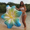 Deluxe Hibiscus Pool Floatie Become Pool Party Favorite, Comes in Pink and Blue Color