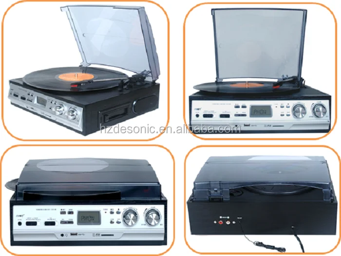 Modernized Products Gramophone Cd Player Radio Vinyl Usb Turntable