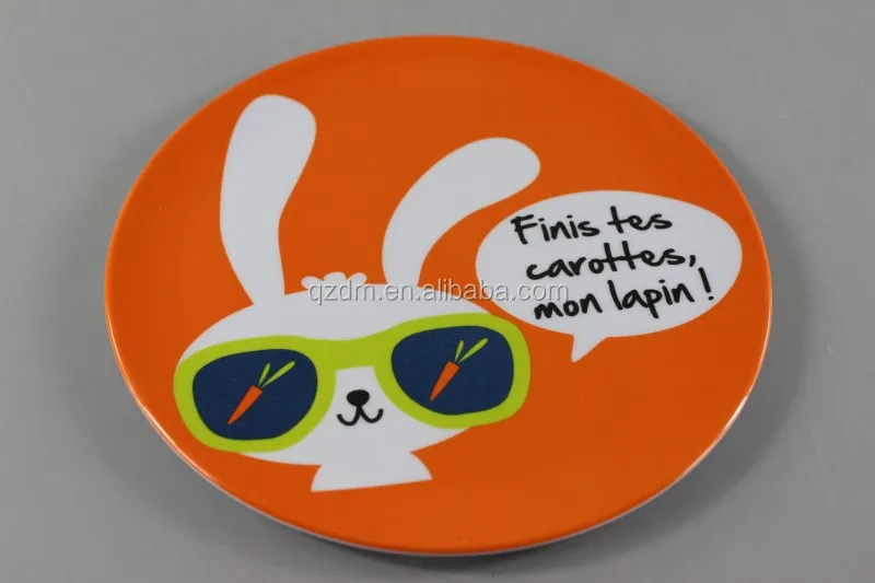 Sales Promotion Melamine Dinner Plate ,Custom Print