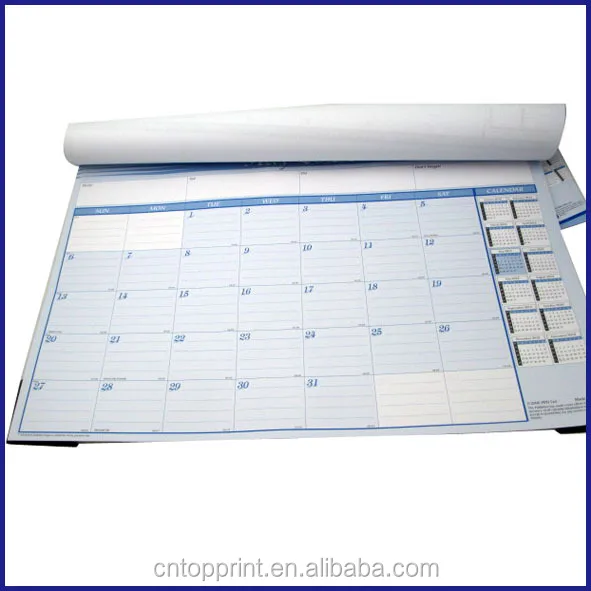 Kreatif Desain Meja Pad Kalender untuk Kantor Catatan 