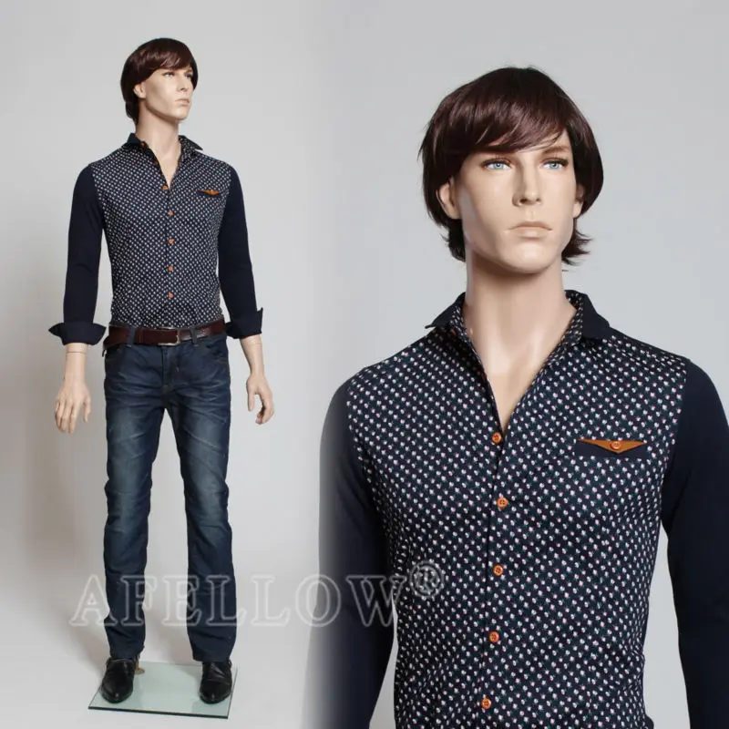 Leon2 Male Realistic Mannequin Full Body Flesh Tone Fashion Realistic