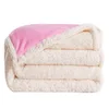 Warm Blanket Double Layer Thickened Coral Fleece Lamb Fleece Multi-functional Composite Blanket Cotton Fleece Lamb wool Blanket