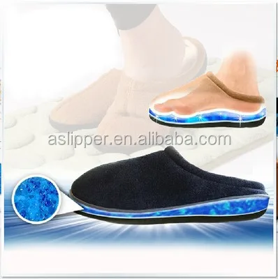 2015 new relax gel slipper memory foam slippers men's